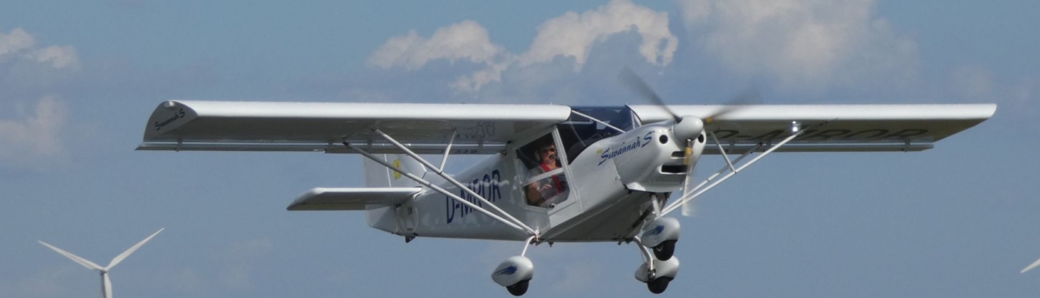 Start zum Rundflug in Gera