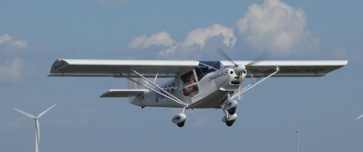 Start zum Rundflug in Gera