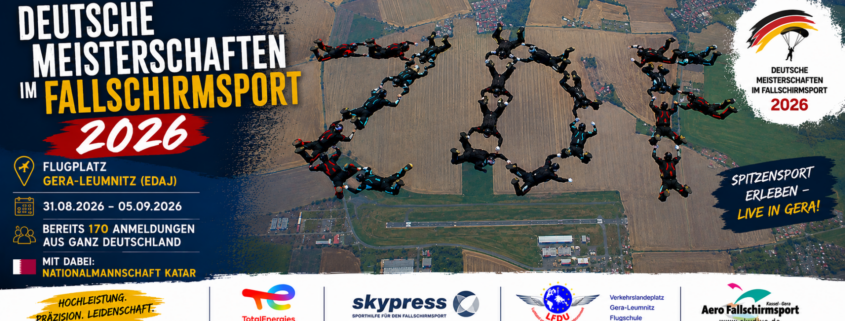 Deutsche Meisterschaften im Fallschirmsport 2026